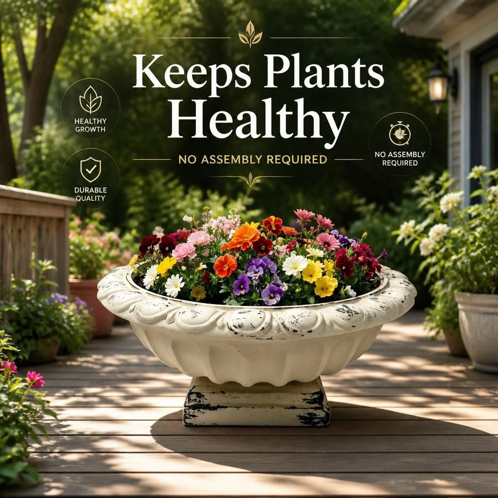 WOW PIONEER Large Round Outdoor Planter