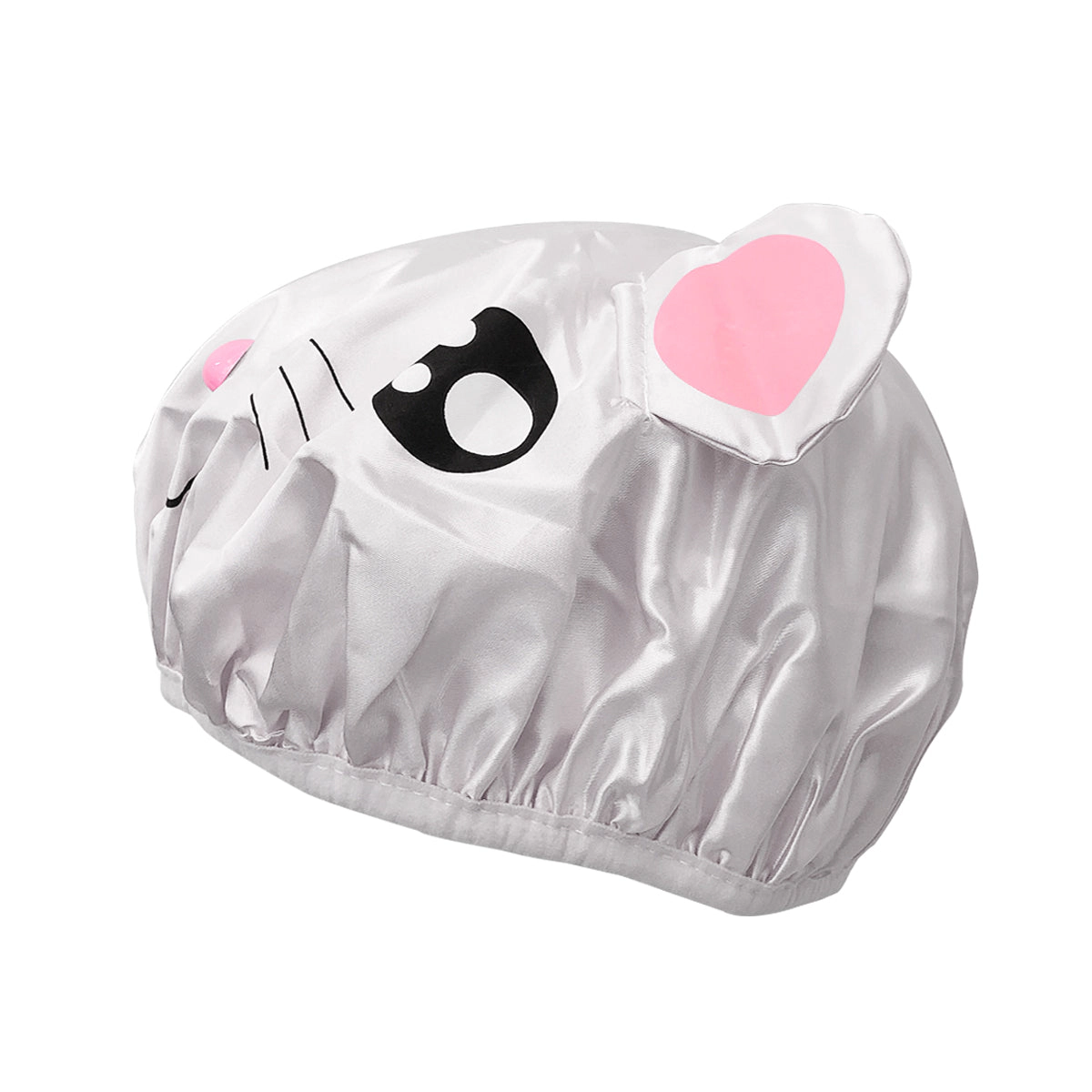 Wrapables Fun and Novelty Double Layer Waterproof Shower Caps for Kids (Set of 2