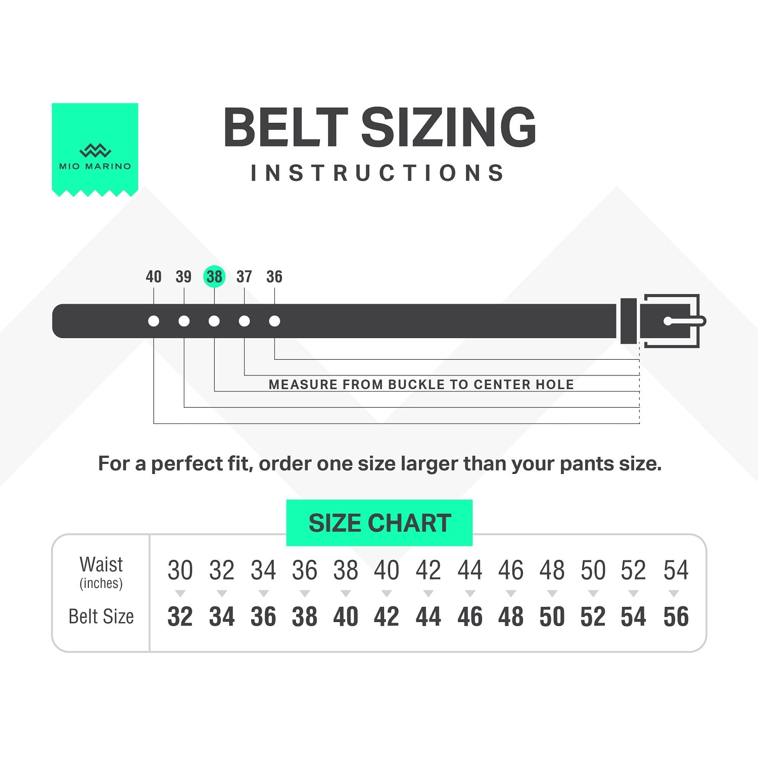 Mio Marino Men's Dual Loop Leather Dress Belt