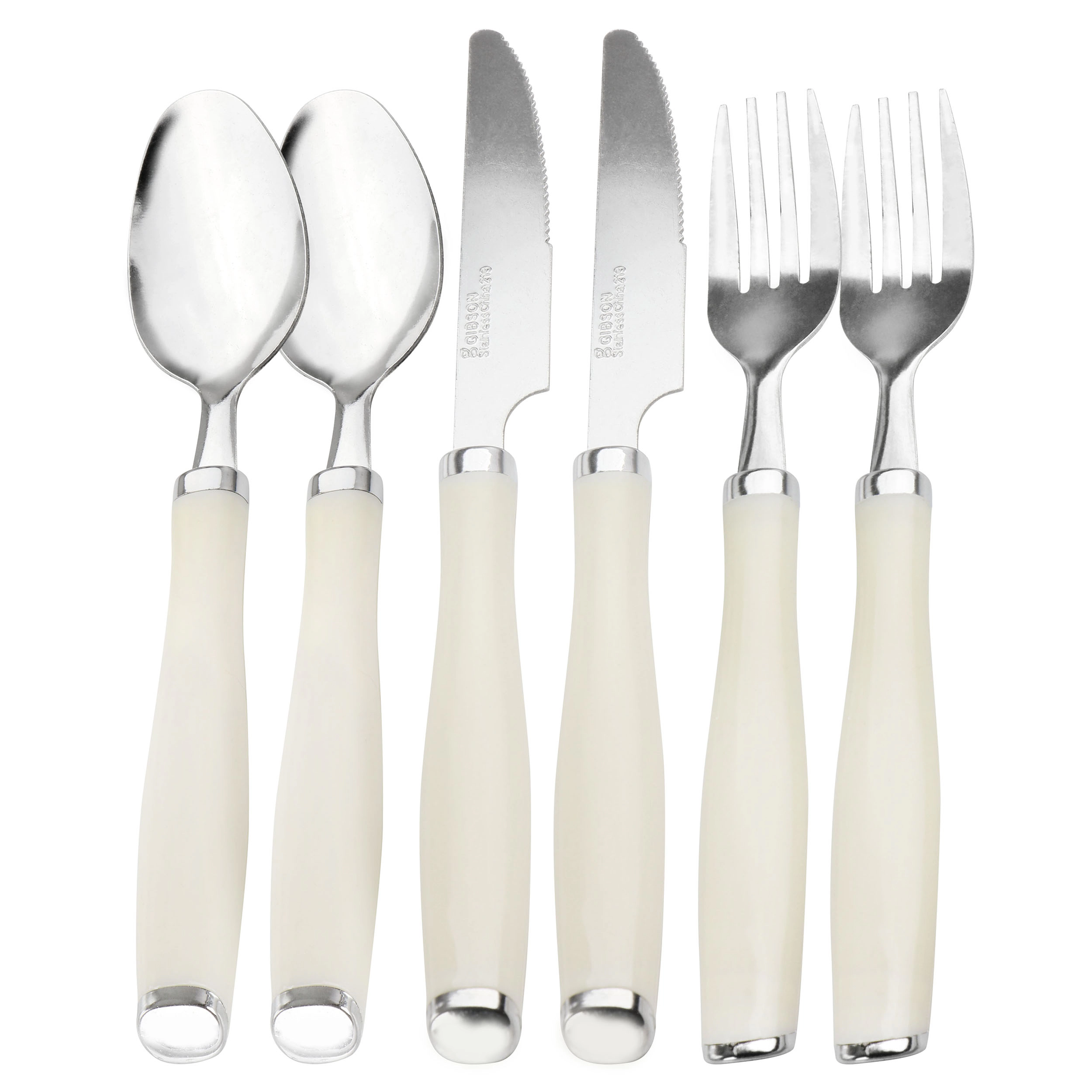 Gibson Home Nobella 14 Piece Fine Ceramic Dinnerware Set in White