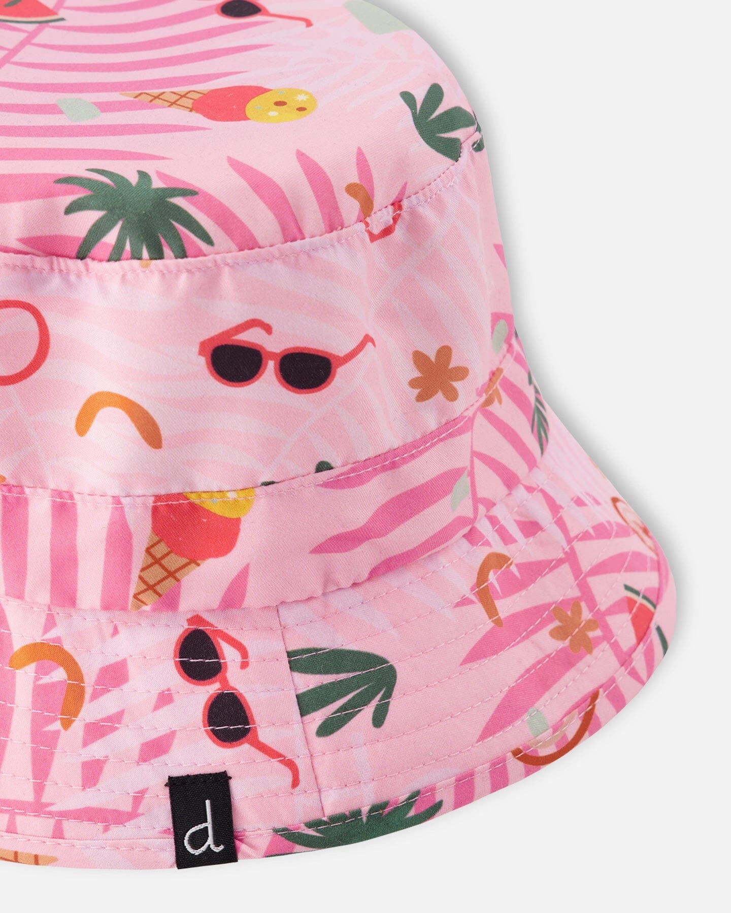 Deux par Girls Beach Hat Print