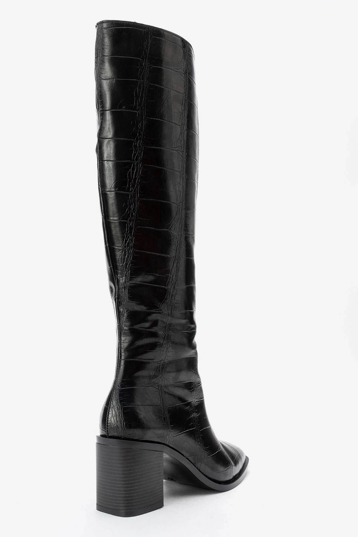 Prologue Shoes Womens Venia Block Heel Boot