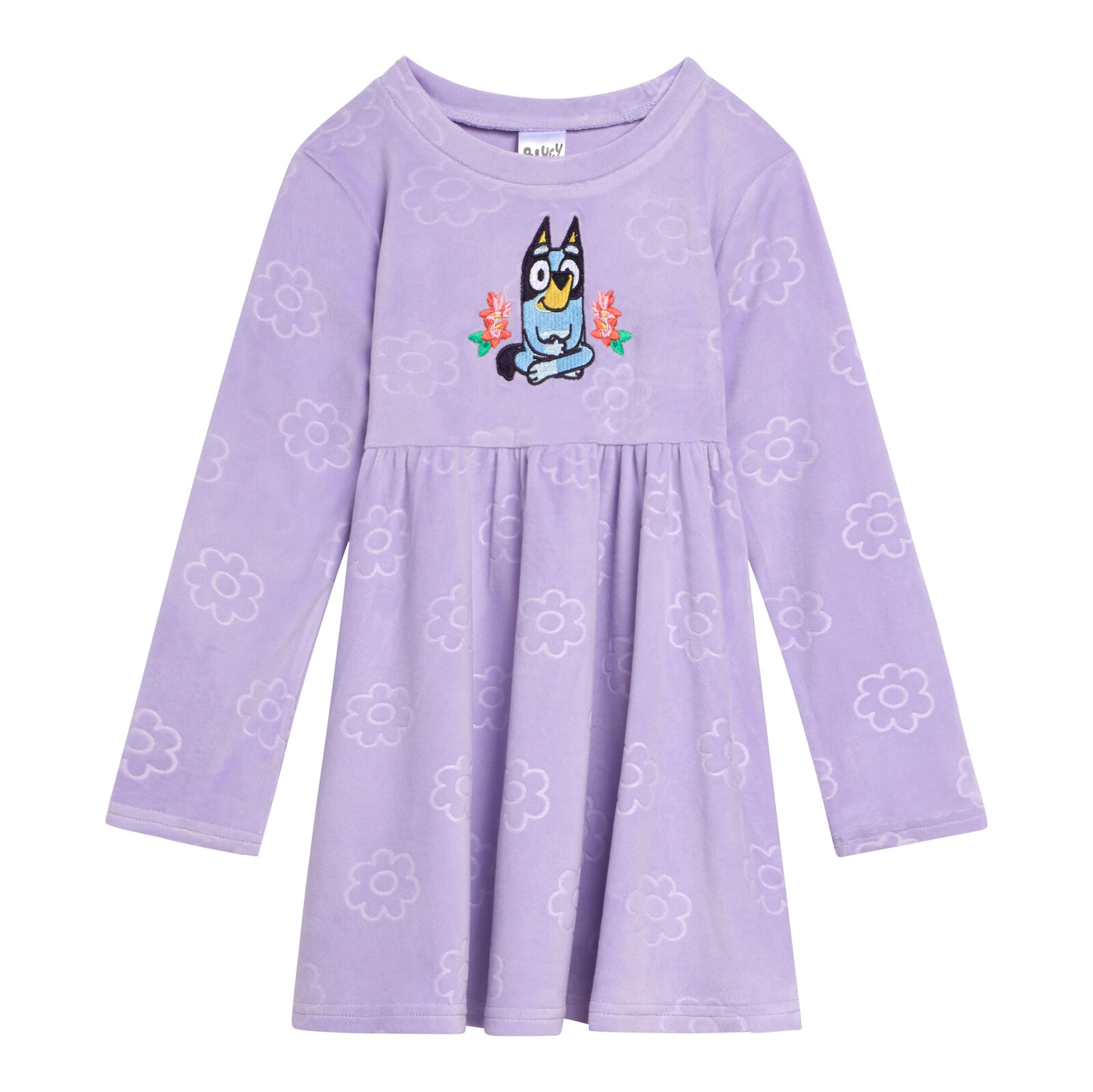 Bluey Girls' Velour Dress
