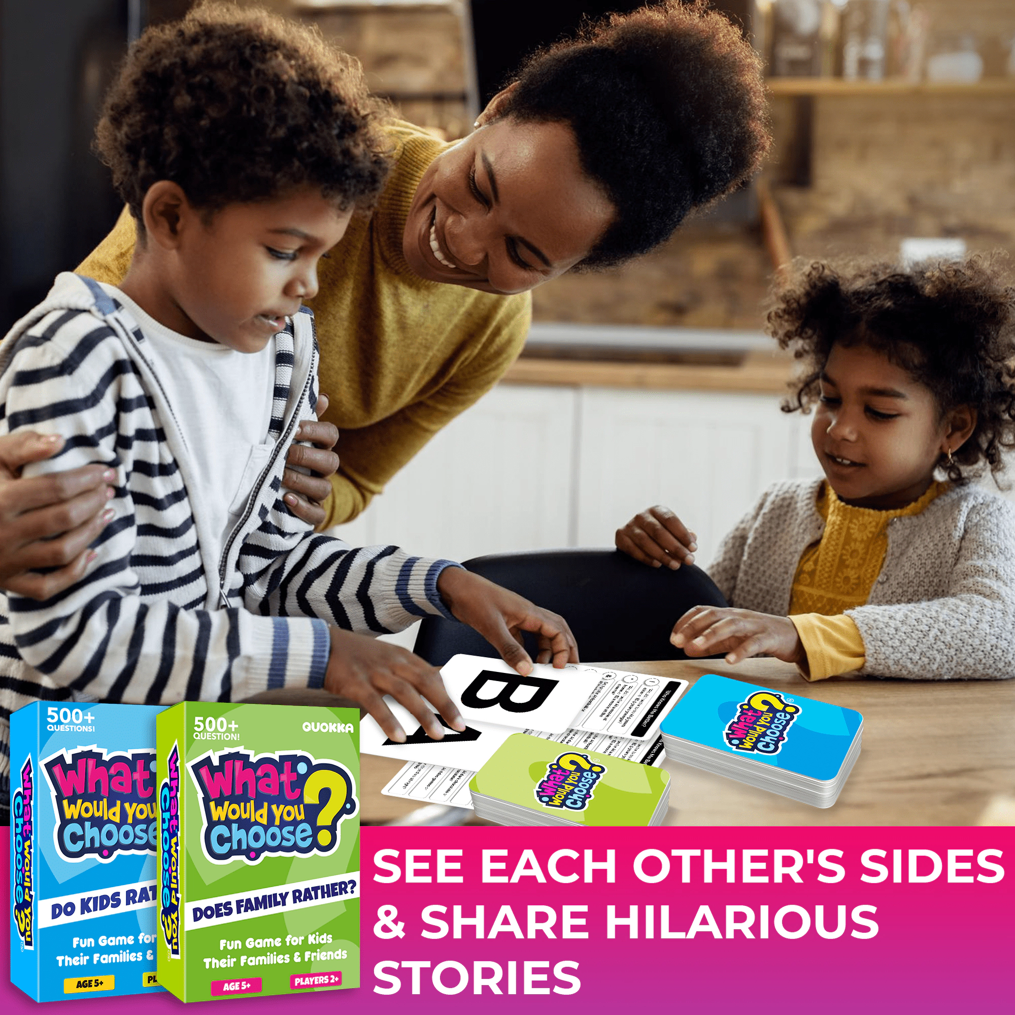 QUOKKA What Would You Choose? Trivia and Card Games for Kids & Family