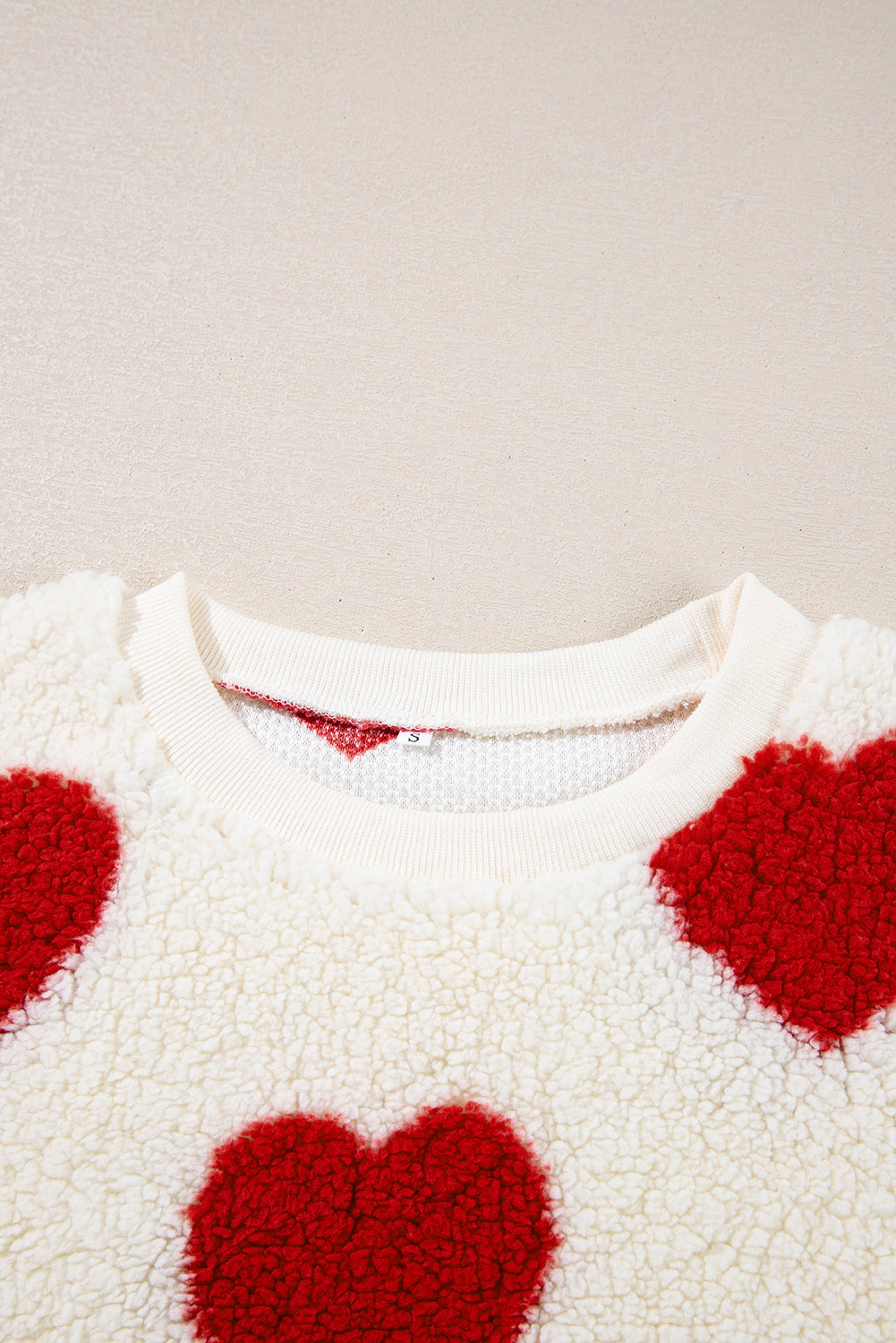 Threaded Pear Women's Emily Shoulder Crewneck Plush Sweatshirt