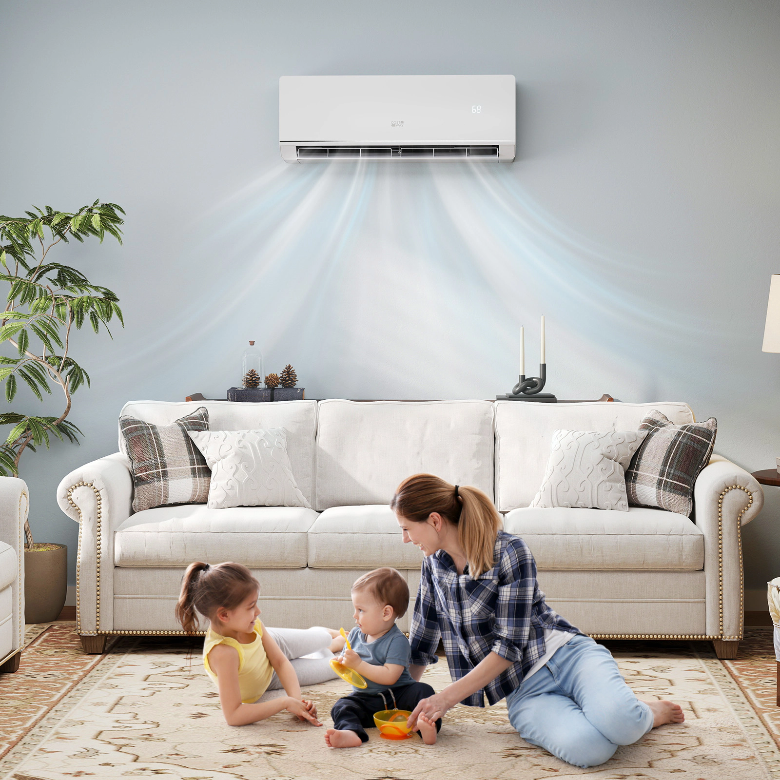 LJG SEERXtreme Series ENERGY STAR Certified 12000 BTU 24 SEER2 208-230V Mini Split Heat Pump Heating at -13°F