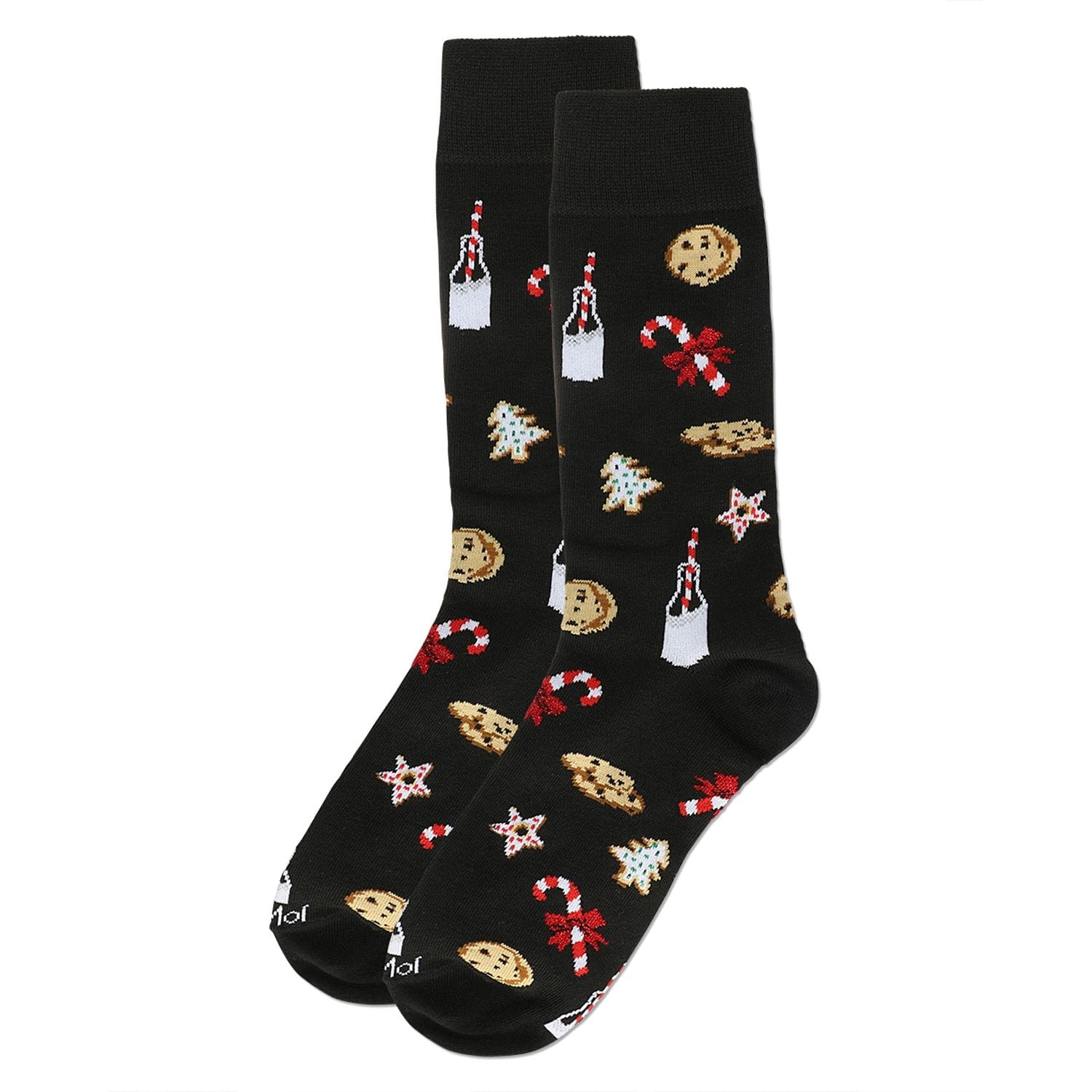 MeMoi Men's Milk & Cookies Holiday Crew Socks