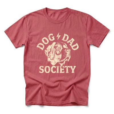 Simply Sage Market - Dog Dad Society Distressed Men's Garment Dyed Graphic T-Shirt