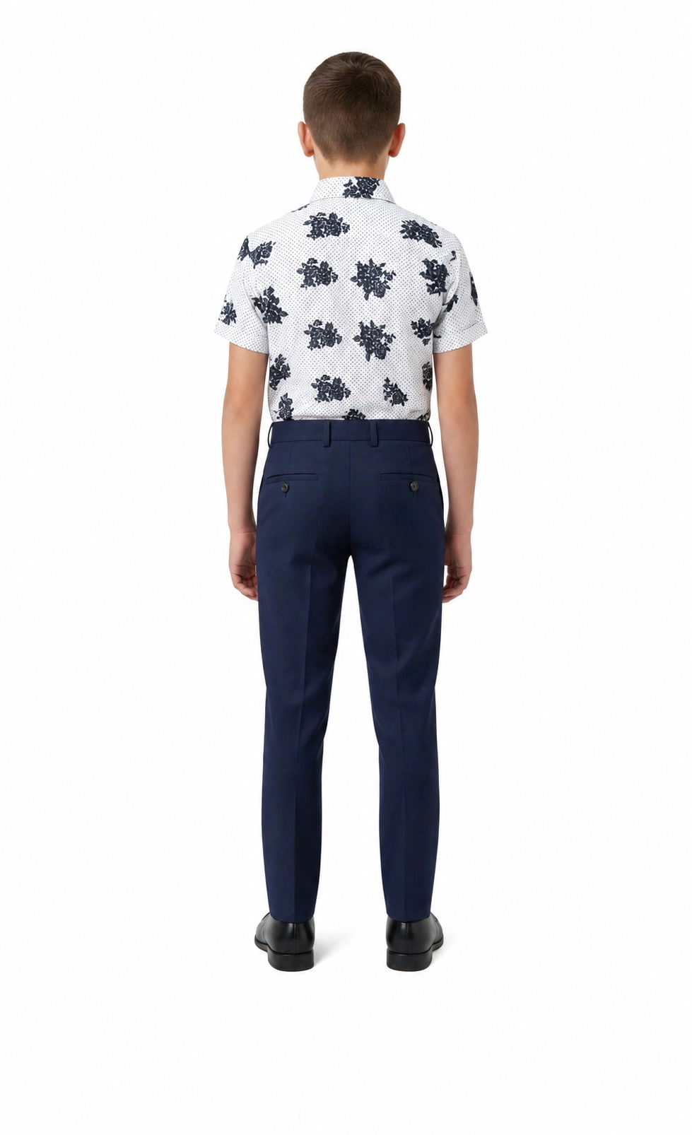 Elie Balleh Boys Slim Fit Floral Button-Down Shirt