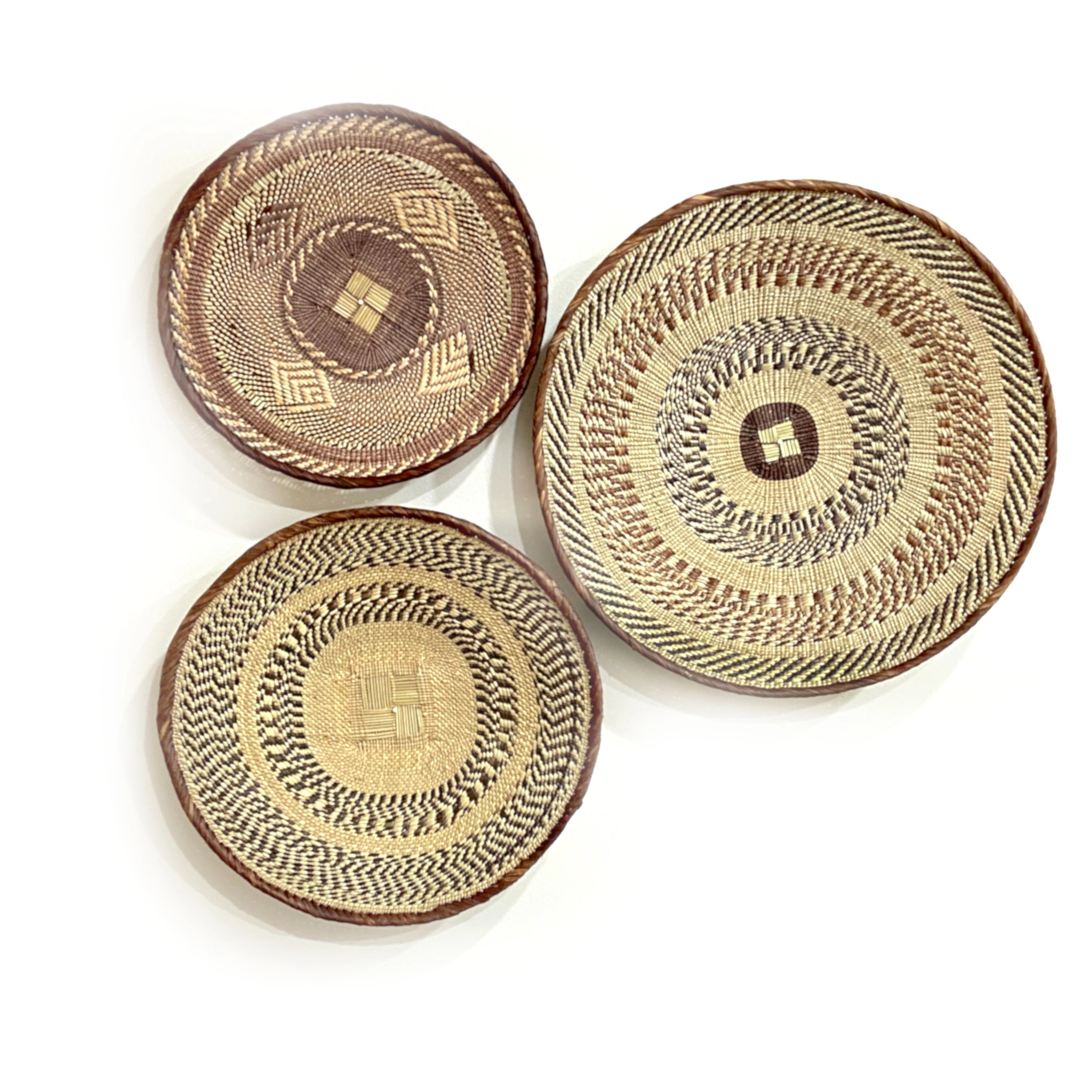 Mbare Tonga Wall Decor Basket Set of