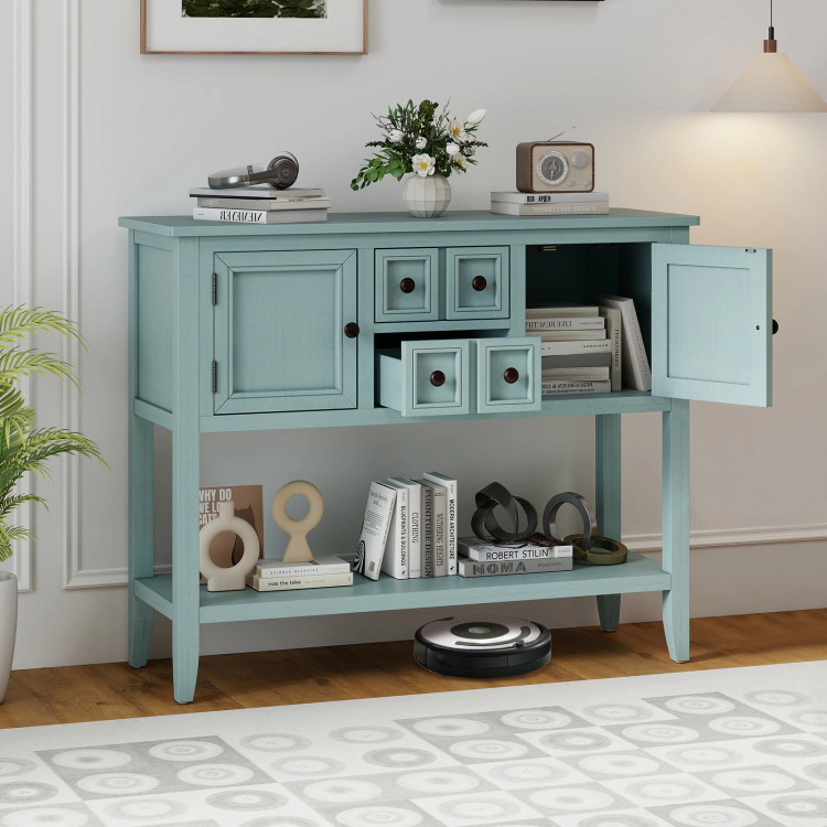 Hivvago Buffet Sideboard Cabinet With 2 Doors And Drawers