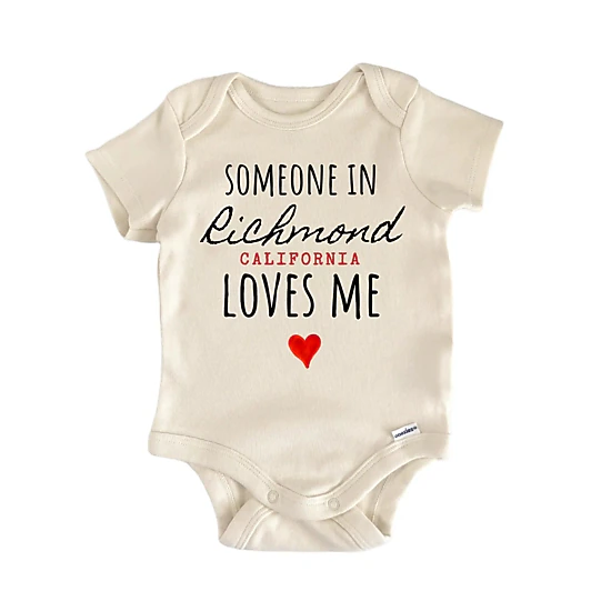 NOFO VIBES Unisex Richmond California Baby Gift Baby Bodysuit, Color ...