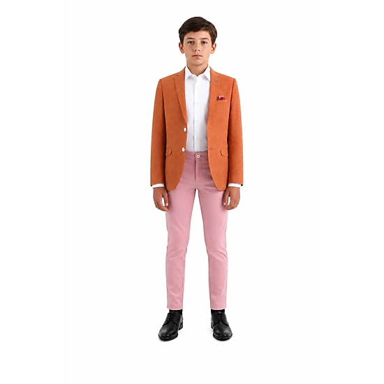 Elie Balleh Boys Slim Fit Clasic Mélange Jacket