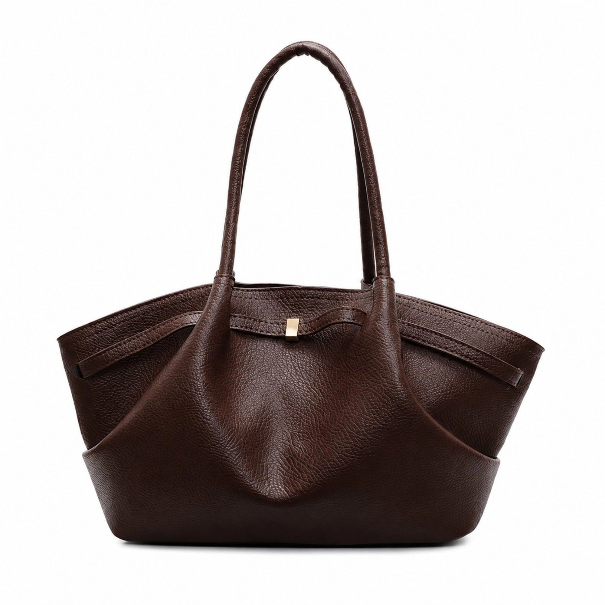 Alilang Women's Large Capacity Pleated Shoulder Tote Bag