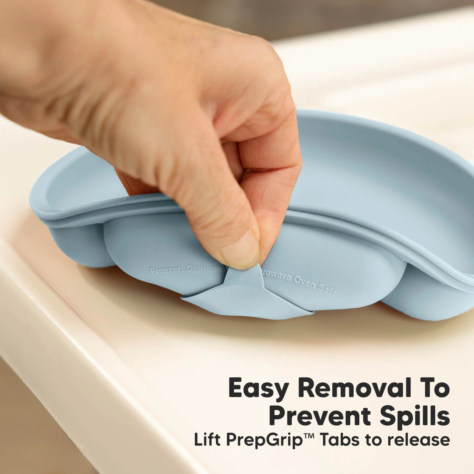 KeaBabies 3-Pack Prep Silicone Suction Plates