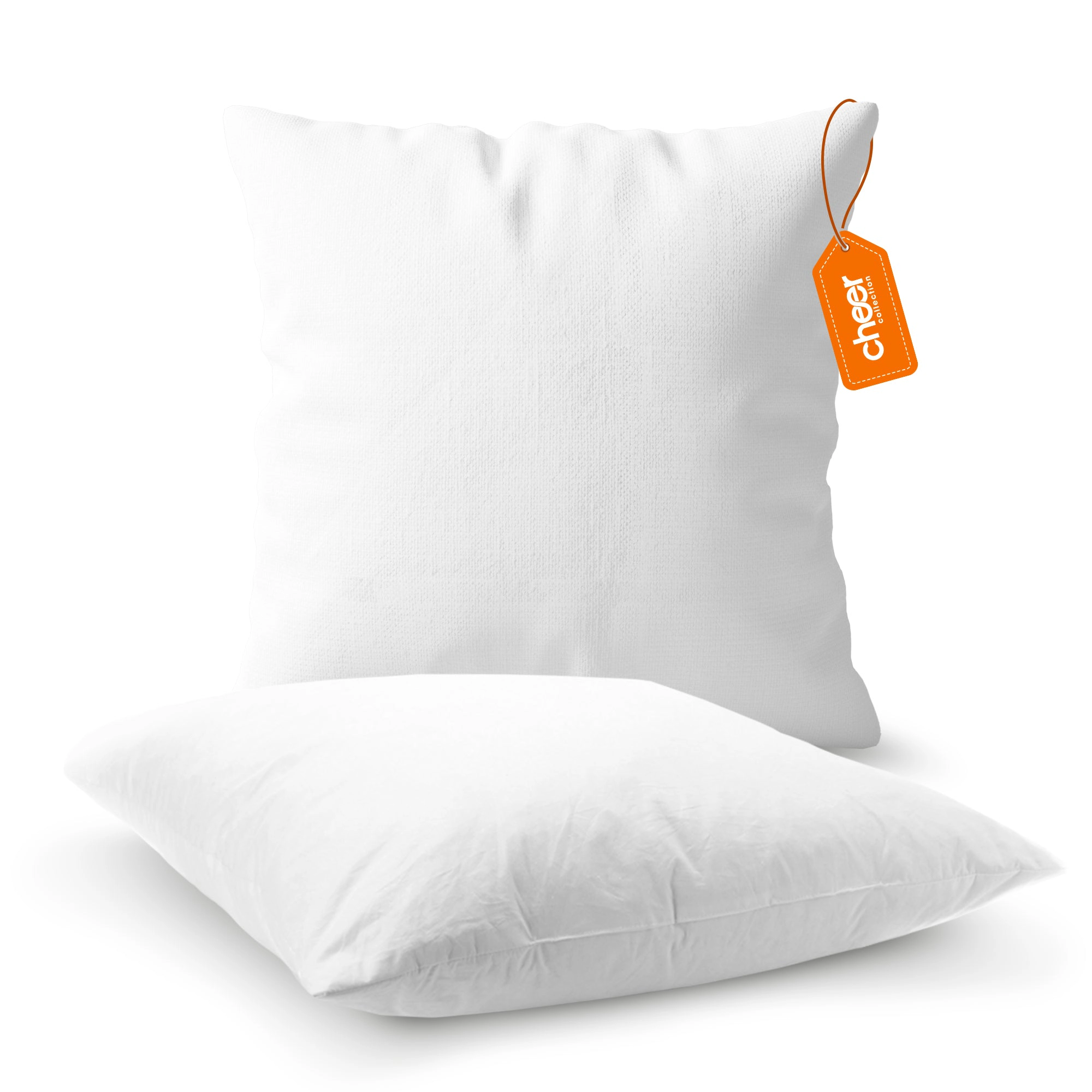 Cheer Collection Euro Pillow 26"x26" Décor Throw  Pillow - Set of 2