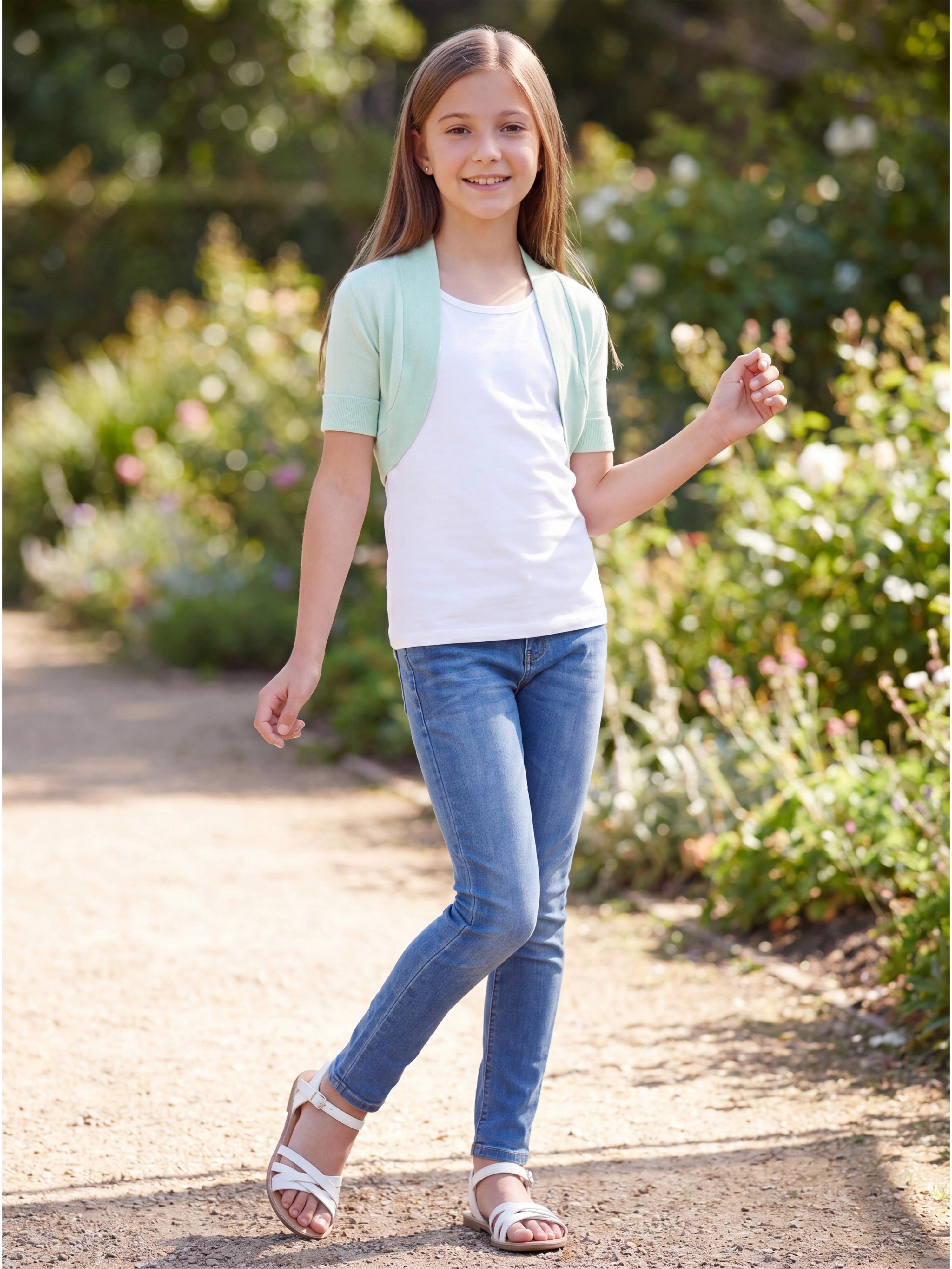 24sevenKid Essential Girls Open Front Bolero Shrug