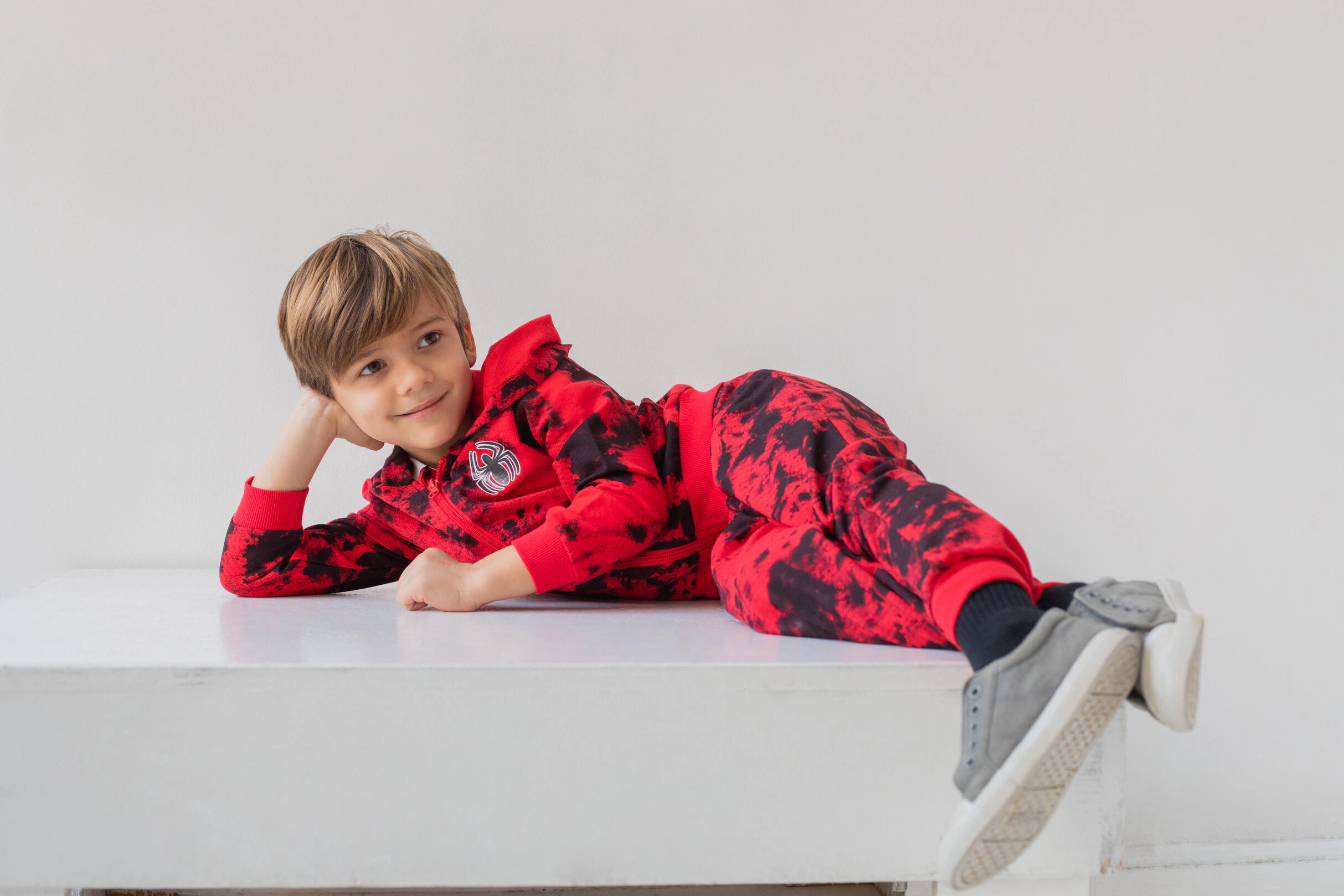Marvel Spider-Man Boys' 3-Piece Zip-Up Hoodie and Pants Set