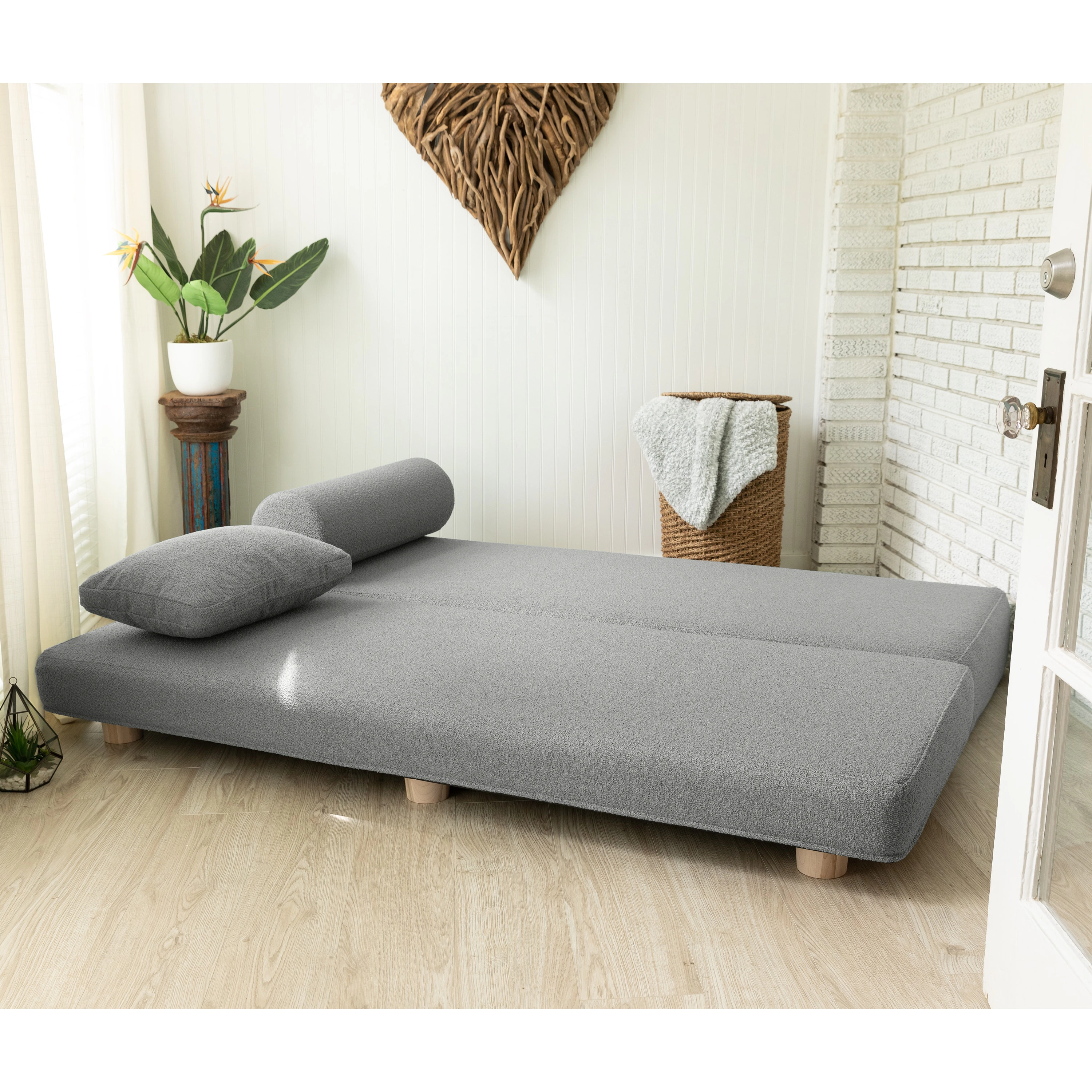 Avida Daybed - Fold-Out Sleeper Chaise with Premium Memory Foam Queen-Size Mattress