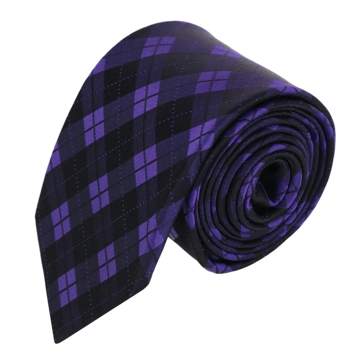 Trafalgar Digby Checkered Plaid Silk Necktie