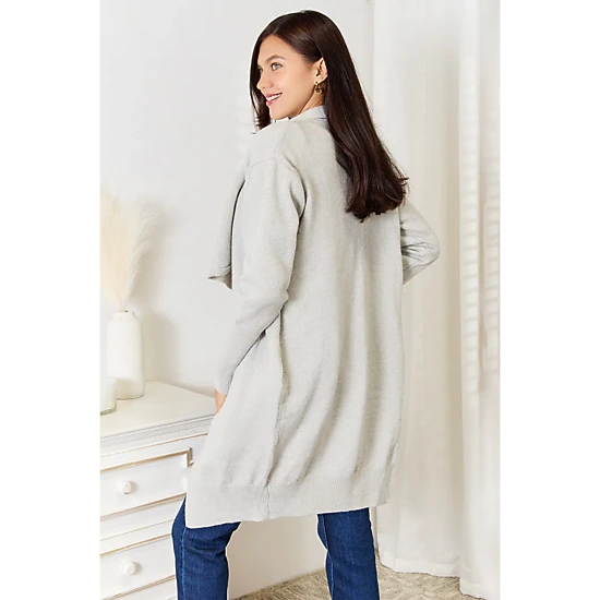 TRUEDAMES Women Open Front Duster Cardigan with Pockets