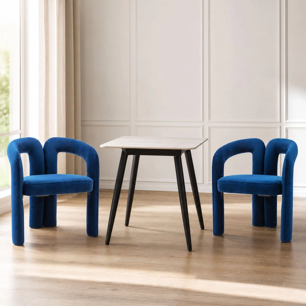 GOODSILO Comfortable Velvet Accent Chair Compact Seating