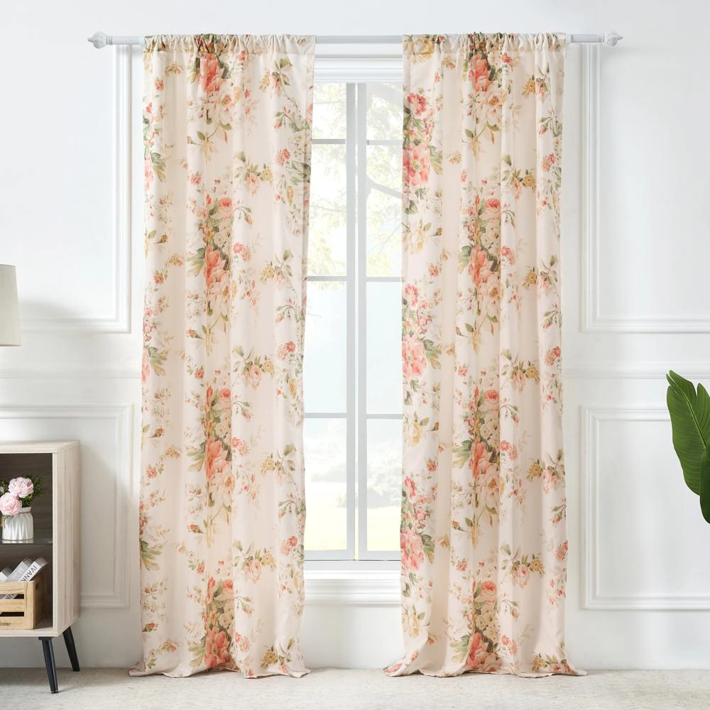 Greenland Home Fashions Grace Embrace Beauty Luxurious Modern Window Treatment Panel Pair Window Panel 42"x84" Buttercup