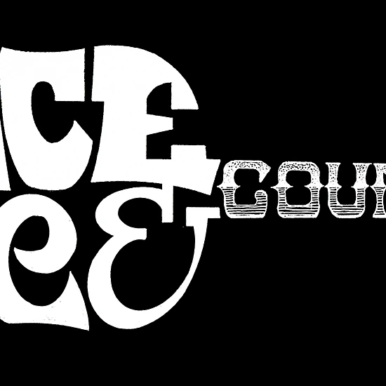 LA Pop Art Peace Love Country - Mens Word Art Crew Sweatshirt