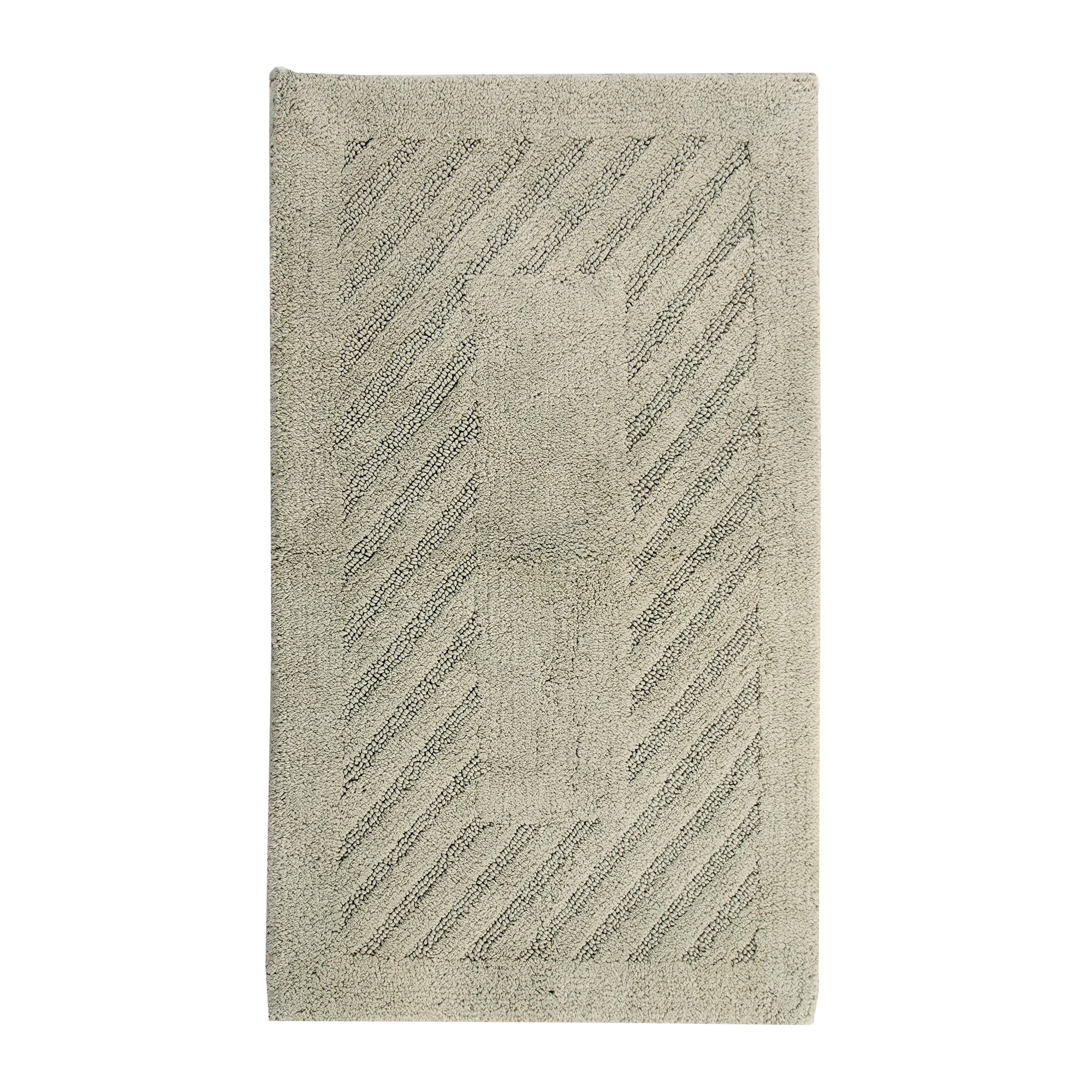 Diagonal Racetrack 100% Cotton Reversible Bath Rug by Knightsbridge
