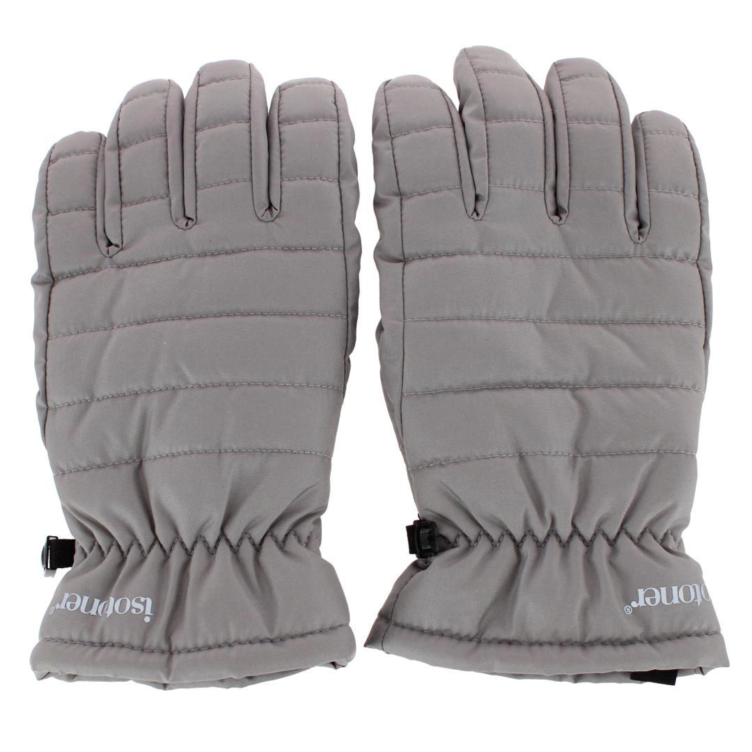 Isotoner Men's Quilted Winter Glove with Gathered Wrist