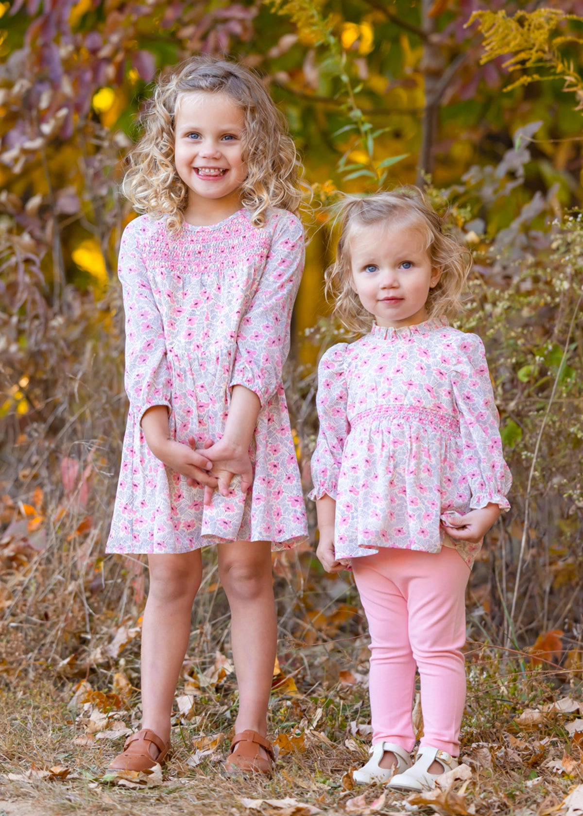 Mabel and Honey Pretty Magnolia Chiffon Dress - Pink