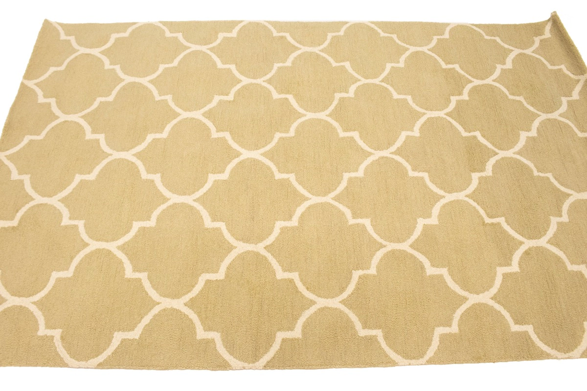 Magic Rugs 5'0 X 8'0 Hand-Tufted contemporary Trellis Wool Rug