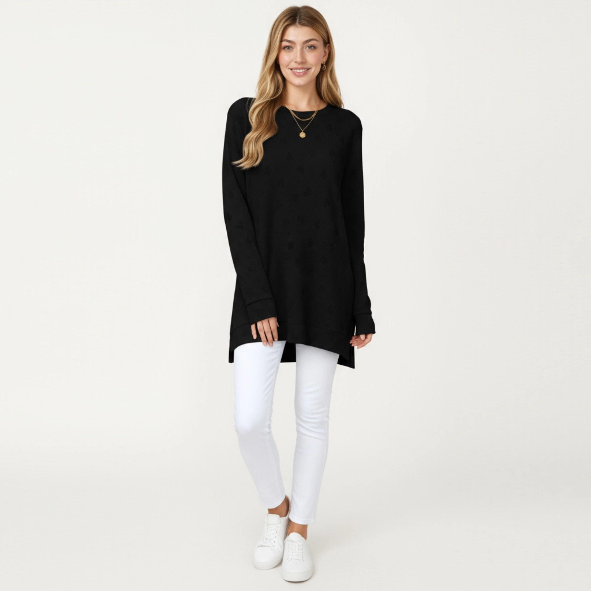 Anna-Kaci Women's Oversized High Low Hem Relaxed Fit Long Sleeve Pullover Top