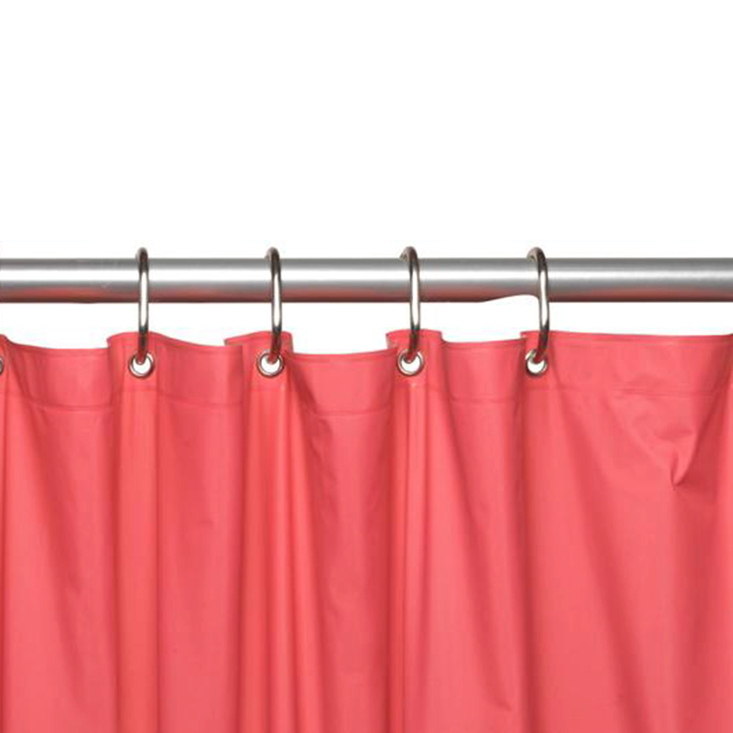 Carnation Home Snap Plastic Shower Curtain Hooks in Frosty Clear