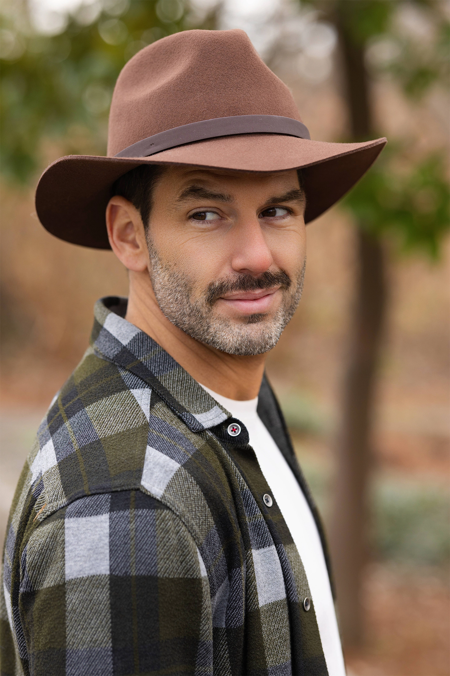 Bryson Wool Felt Fedora Hat–100% Wool, Wide Brim, Water Repellent, UPF 50+ Sun Protection, Unisex Dress Hats for Outdoor