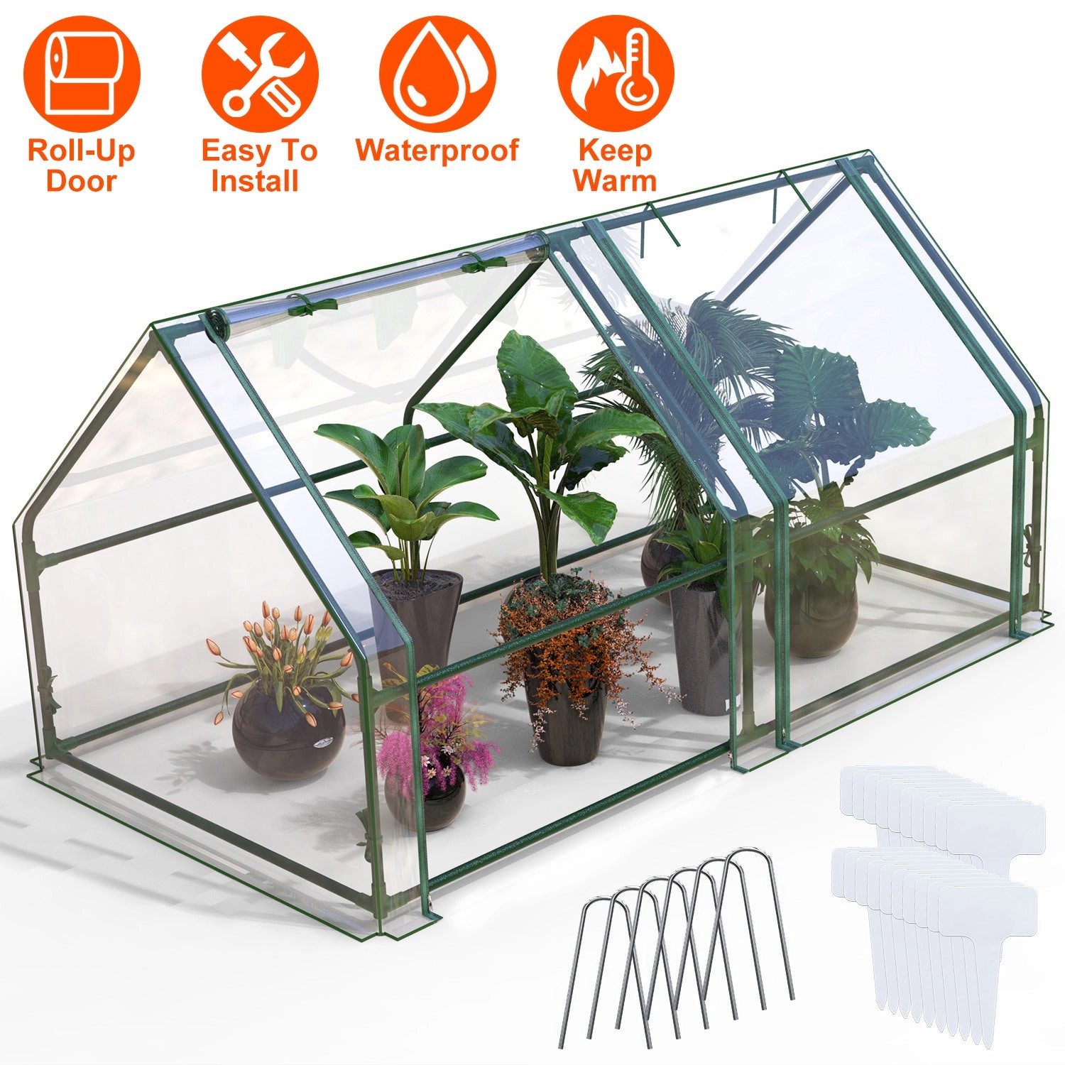 IMounTEK Unisex Waterproof Roll-Up Mini Greenhouse
