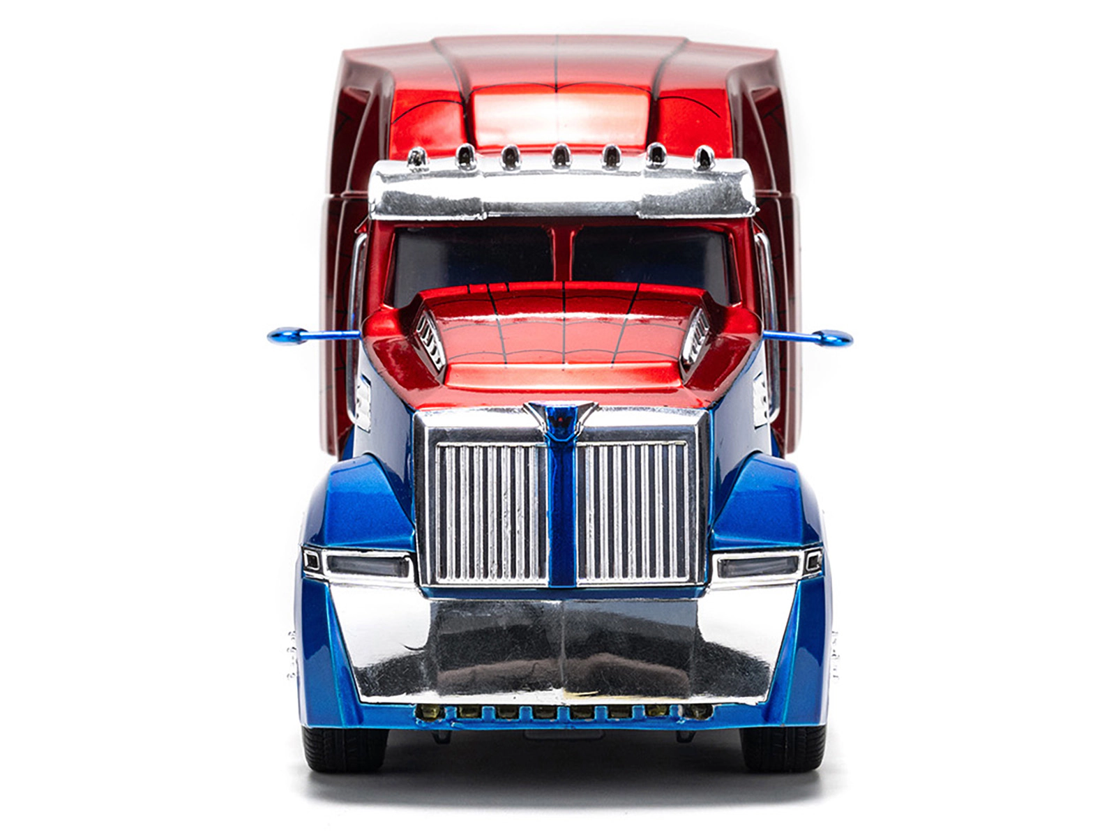 Jada Western Star 57X Truck Tractor "Spider-Man" Blue And Red Metallic "Hollywood Rides" Series 1/24 Diecast