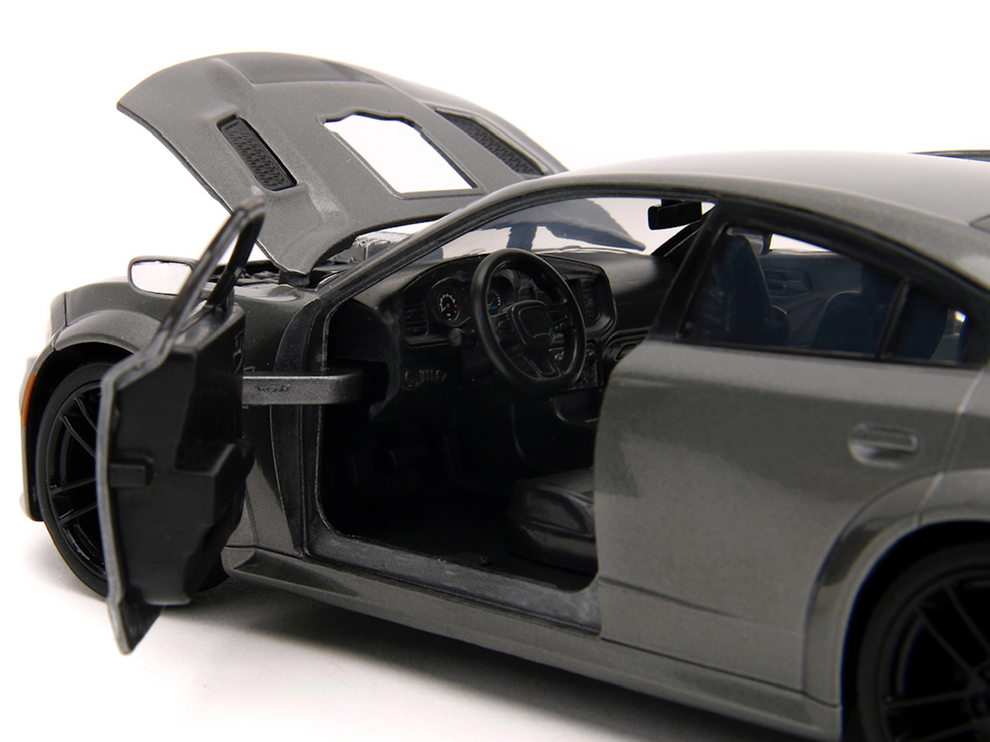 Jada 2021 Dodge Charger SRT Hellcat Gray Metallic "Fast X" (2023) Movie "Fast & Furious" Series 1/24 Diecast