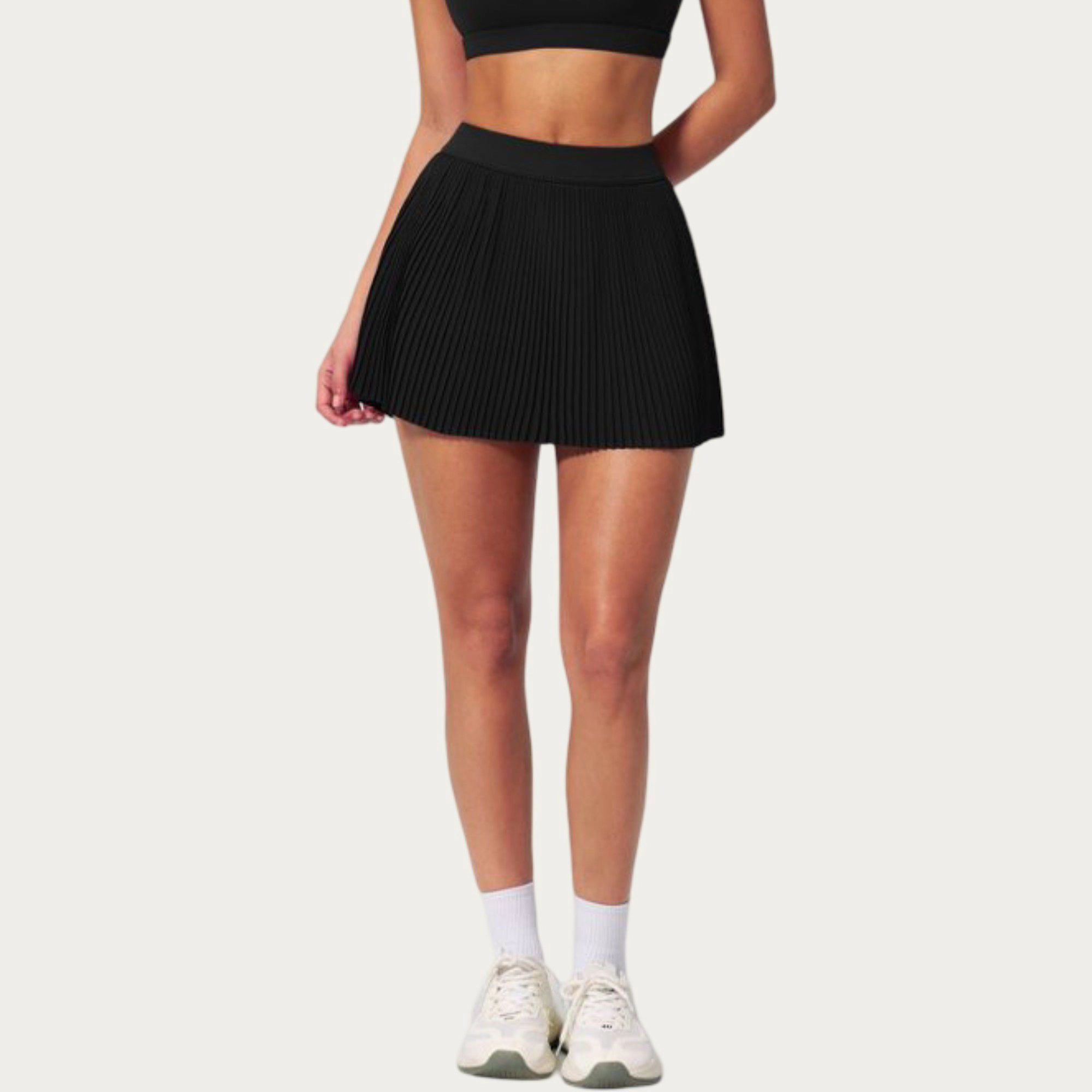 Anna-Kaci Women's Pleated Athletic Skort with Built-In Shorts and Side-Pocket