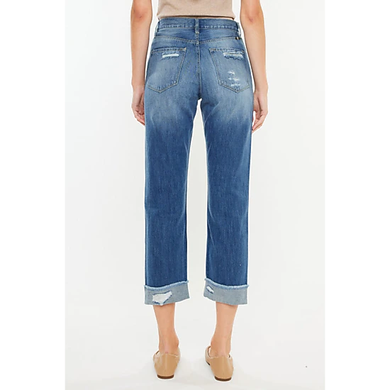 KanCan Women's Essentials High Rise Straight Leg Jeans Eloise
