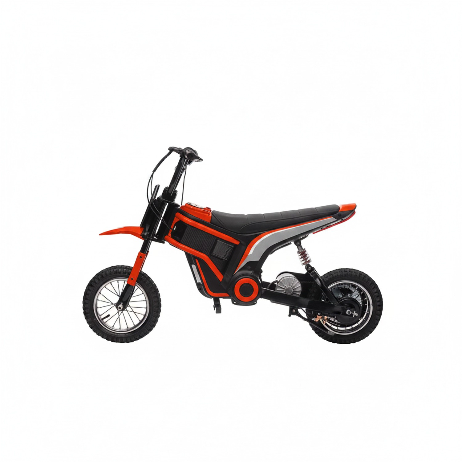 HONGGE Kids Electric Dirt Bike for Teens, 24V 350W Motor, Up to 15 MPH, Steel Frame, Red