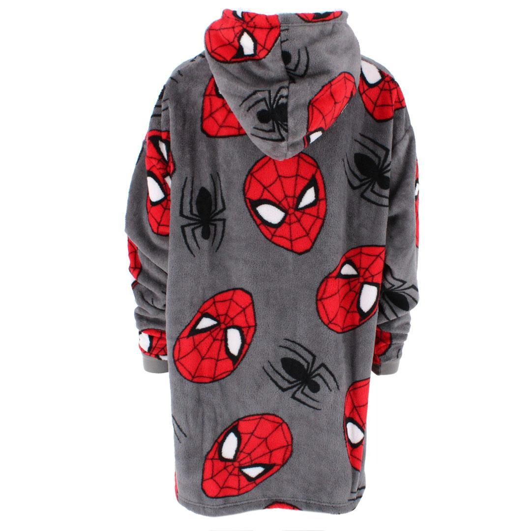 Textiel Trade Boy's Spiderman Plush Pullover Hoodie Blanket