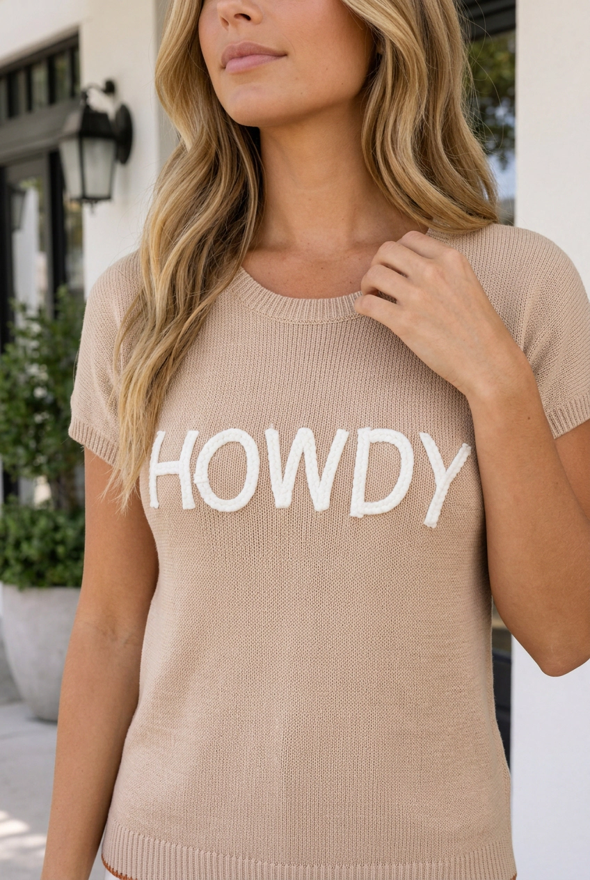 Threaded Pear Kathleen Howdy Western Sweater