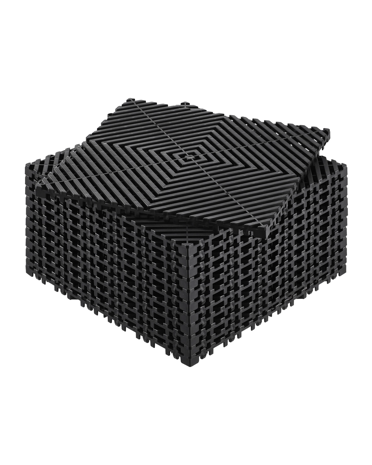 HONGGE Interlocking Drainage Mat Modular Interlocking Cushion Splicing Drainage Mats Non-Slip PP Drainage Floor Tile