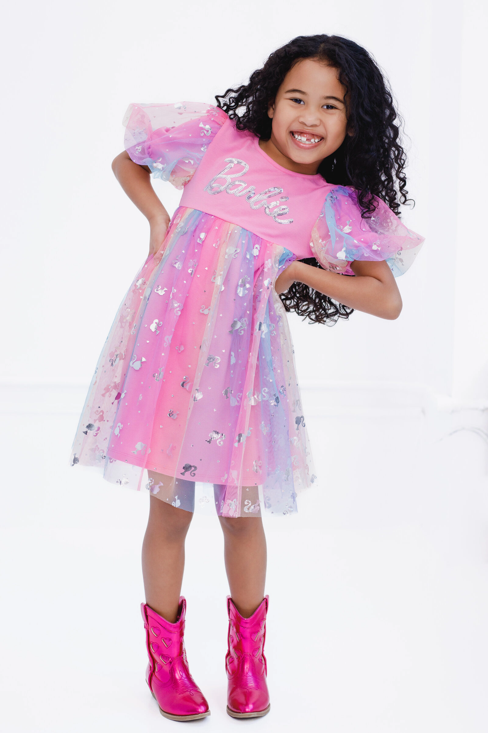 Barbie Girls' Sequin Tutu Dress