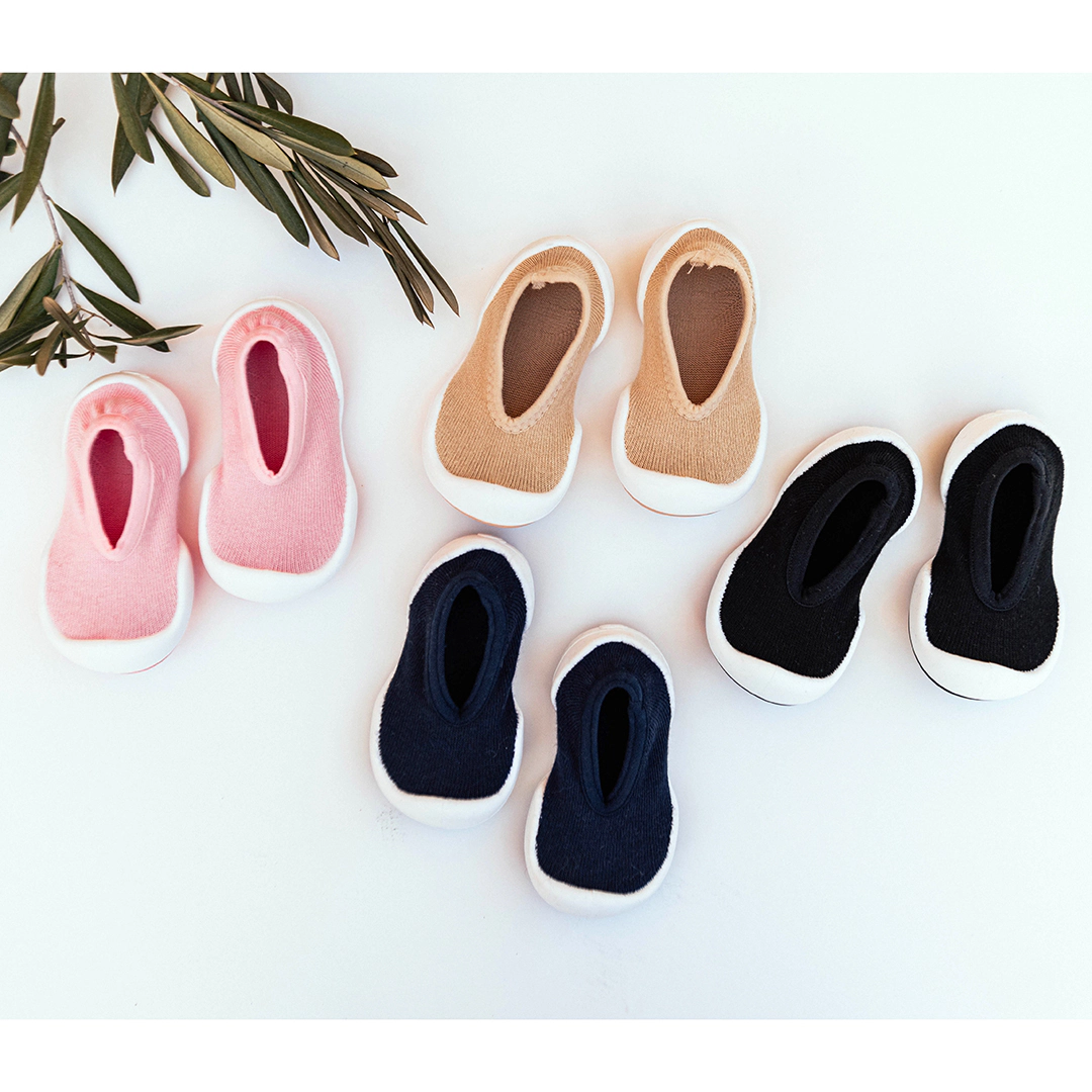 Toddler Breathable Washable Non-Slip Sock Shoes Flat - Onyx
