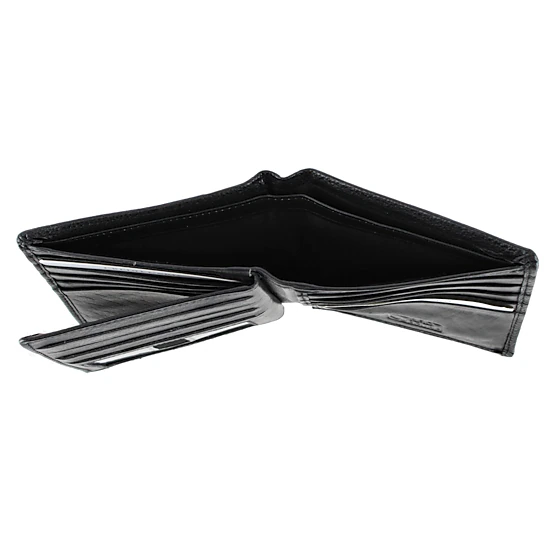 CTM® Men's Napa Leather RFID Hipster Wallet with Middle Flap