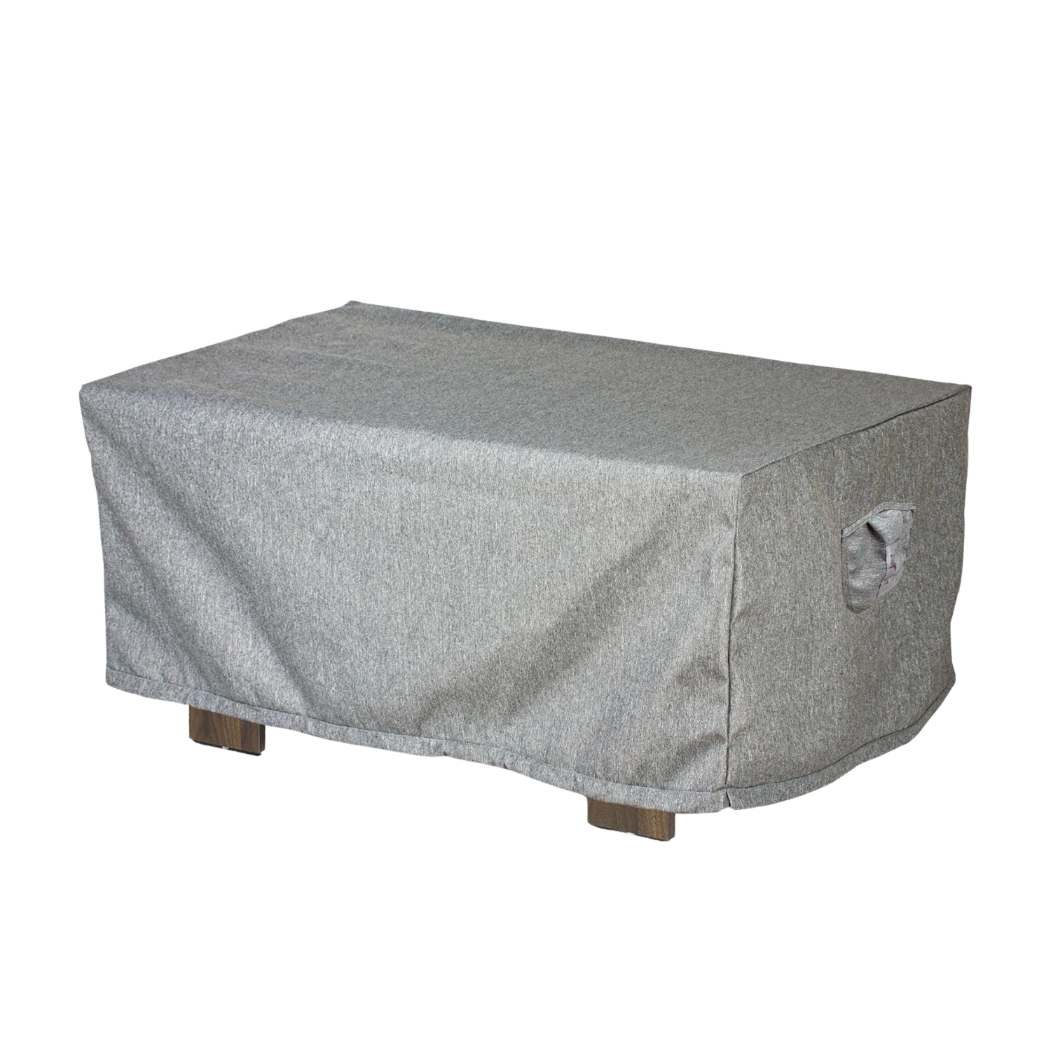 Summerset Shield Platinum 3-Layer Water Resistant Outdoor Coffee Table Cover - 45x25", Grey Melange