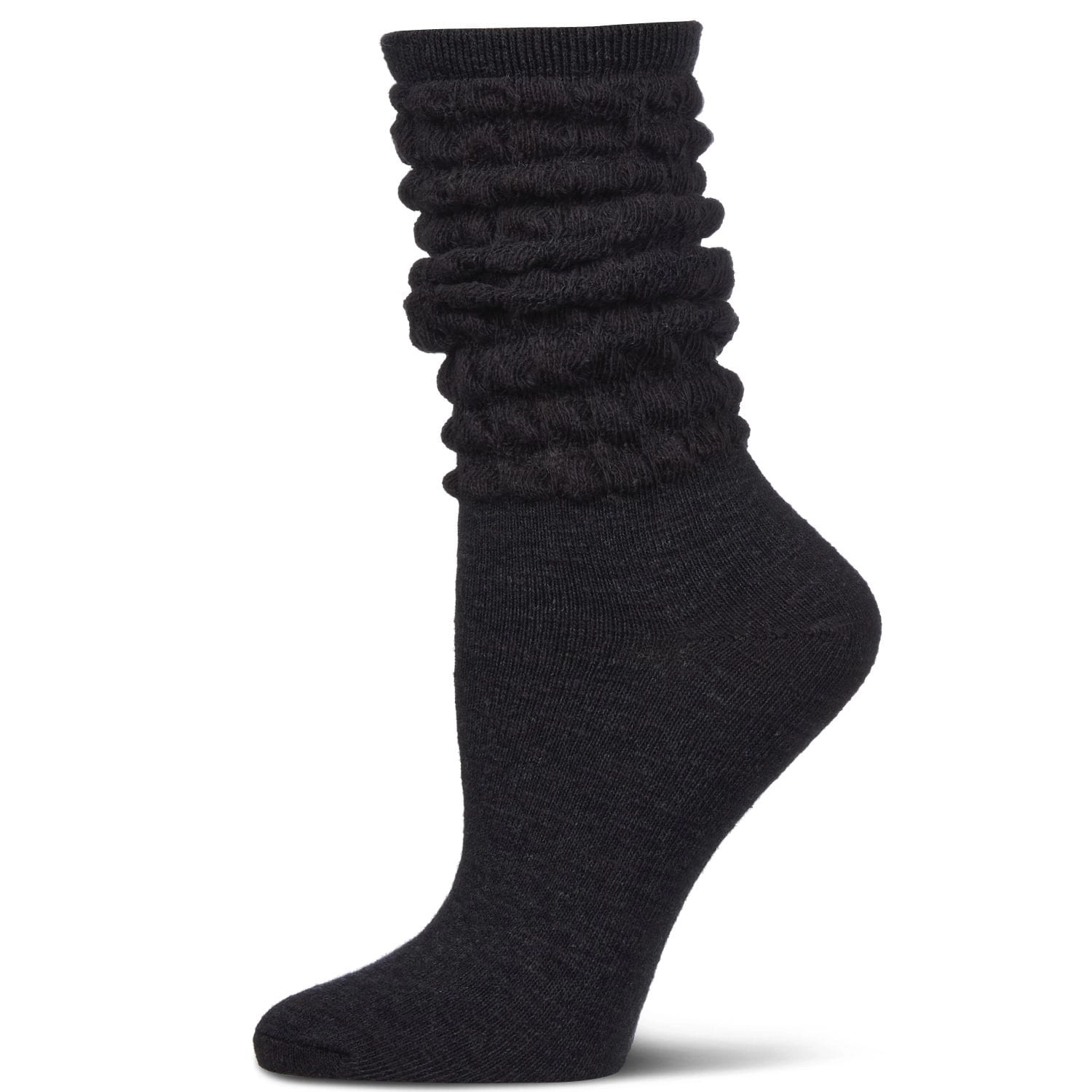 MeMoi Women's Contessa Loose Knit Slub Extended Crew Socks