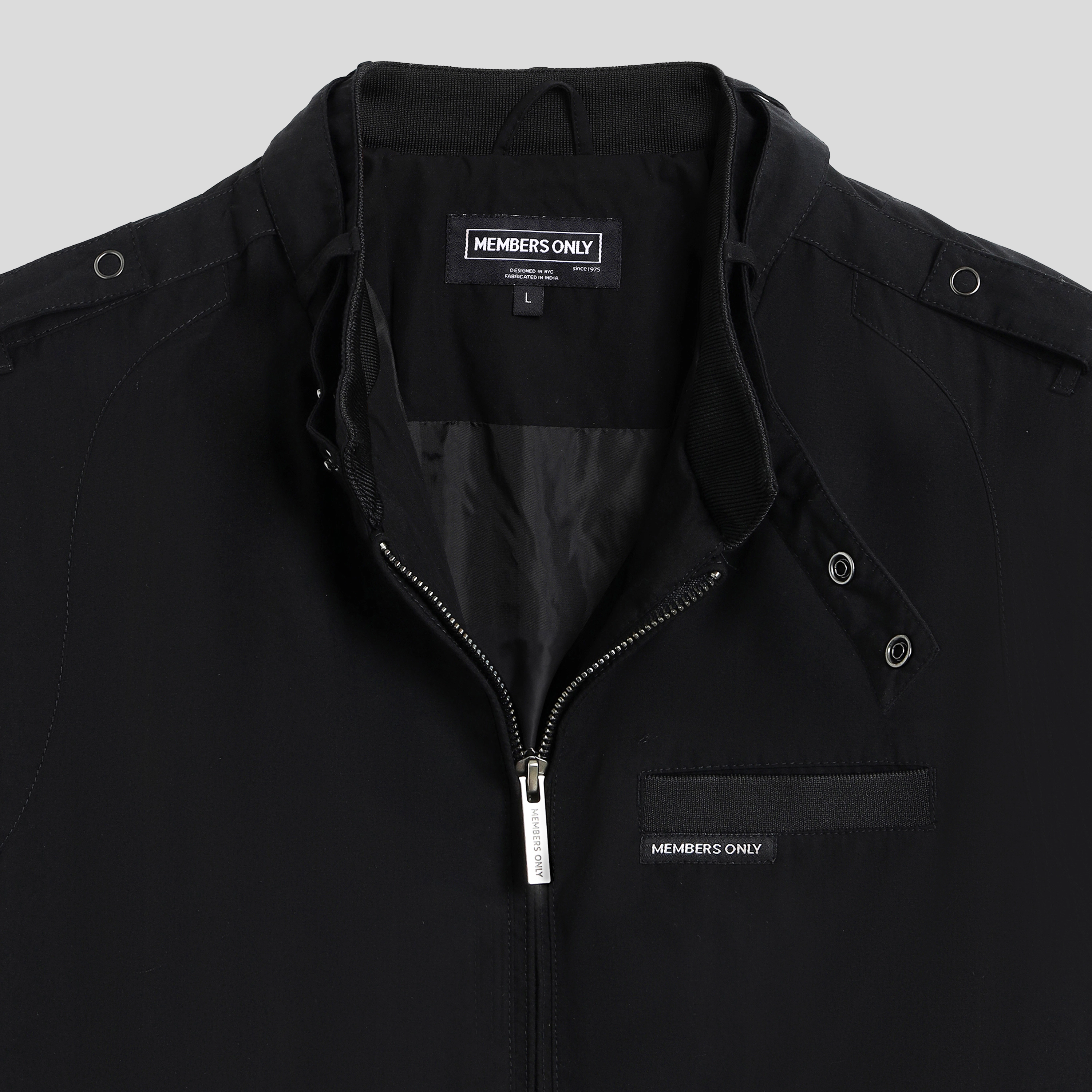 Members Only Men's Classic Iconic Racer Jacket (Slim Fit)
